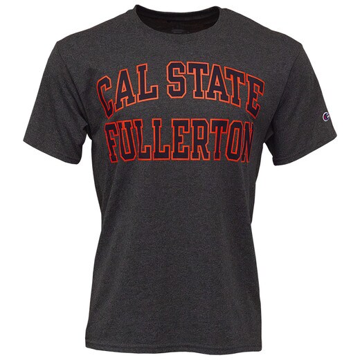 Champion Cal State Fullerton Retro Spellout Tee - Granite
